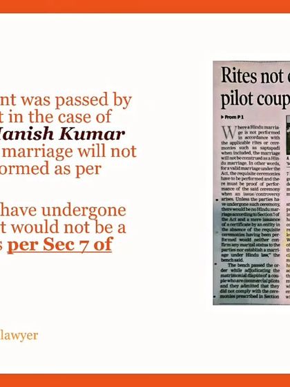 A recent Supreme Court judgment in the case of Dolly Rani vs Manish Kumar Chanchal declared a marriage invalid because the required rites were not performed. This underscores that a marriage certificate alone is not enough.