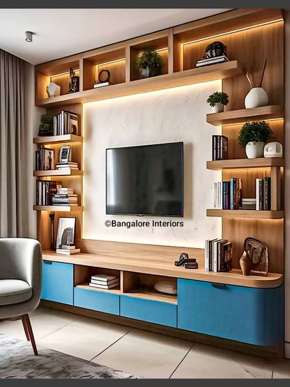 Interiors - Modular & Custom Furniture Design Living Room TV & Media Units photo 5