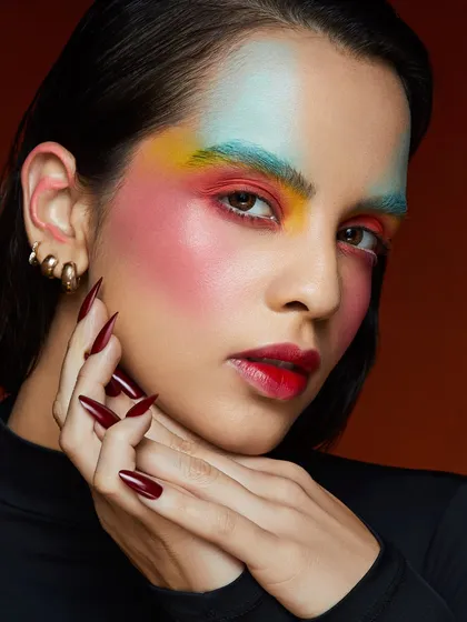 Our trainer created this candy-coated editorial look that is pure perfection. The blend of colors and clean application is an inspiration.