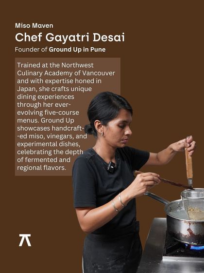 Meet Chef Gayatri Desai, the 'Miso Maven' from Ground Up in Pune. Trained in traditional fermentation in Japan, she brings her incredible expertise to our workshops, teaching the nuances of crafting and cooking with miso.