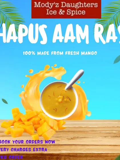 Enjoy the taste of summer with my pure Hapus Aam Ras, made from 100% fresh Alphonso mangoes. It's a seasonal favorite, perfect as a dessert or with hot puris, and available to order by the litre.