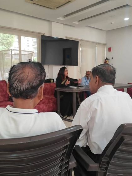 Conducting a workshop on cyber fraud awareness for senior citizens. In today's digital world, it is crucial to equip our elders with the knowledge to protect themselves from online scams, and I work with foundations like White Daisy to do just that.