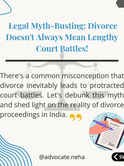A common myth is that divorce always means long, drawn-out court battles. This graphic introduces the reality that other, more amicable options exist.