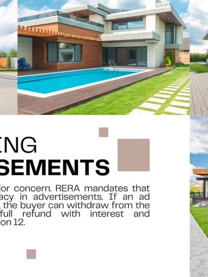 Misleading advertisements with false information are a serious issue. RERA mandates that all advertisements must be accurate. If you invest based on false information, Section 12 allows you to withdraw from the project and claim a full refund with interest and compensation.