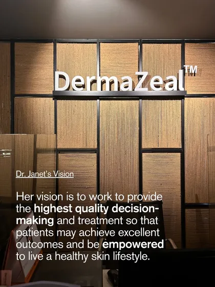 This is the vision that drives my practice at DermaZeal. I am committed to providing the highest quality decision-making and treatment, empowering my patients to achieve excellent outcomes and live a healthy skin lifestyle.
