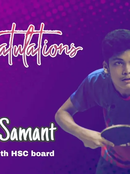 We build all-rounders. Congratulations to Sharveya Samant for scoring 89% in his 12th HSC board exams, proving that excellence in sports and academics can go hand in hand.