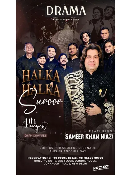 This poster was for a special Friendship Day performance of 'Halka Halka Suroor' at Drama in Delhi.