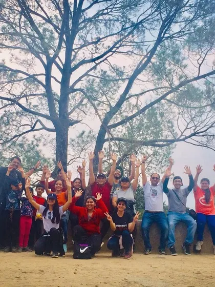 The bonds we forge extend beyond the training floor. This photo captures the shared joy and sense of accomplishment our group felt after completing a challenging mountain hike together, breathing in the fresh air.