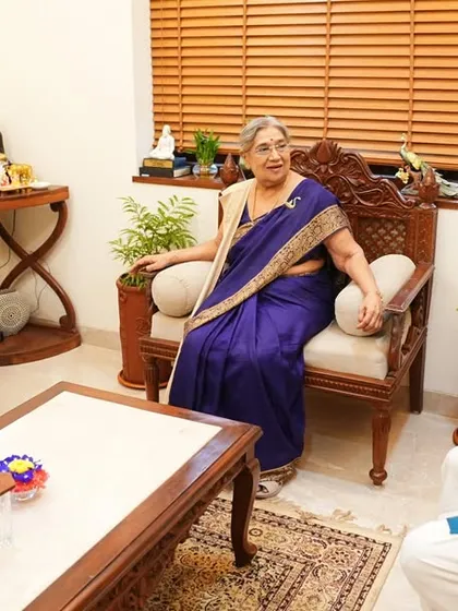 A moment from our insightful discussion with Smt. Poonam Mahajan ji and Shri Hrishi ji. We spoke about the importance of yogic principles in navigating the challenges of modern life.
