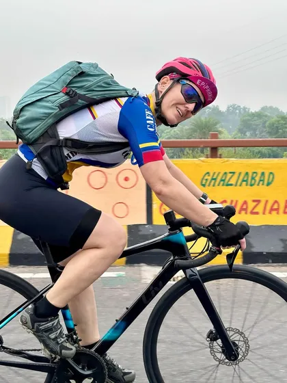A smile and a great view of the road ahead.