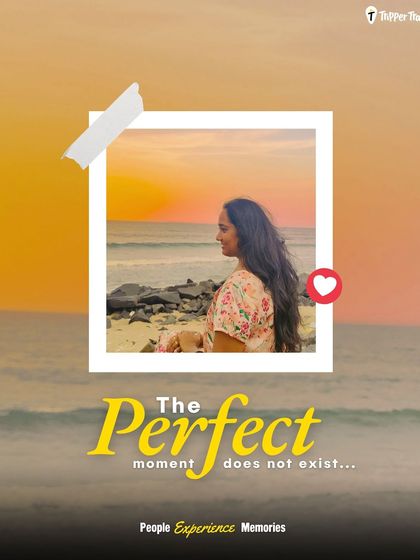 The perfect moment doesn't exist, but this comes close. A woman watches the sunrise in Pondicherry, a serene and beautiful start to a day of exploration and connection.