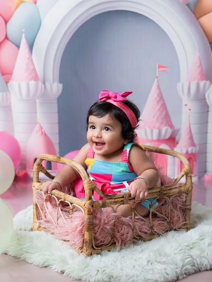A little sparkle and a lot of joy. This baby girl is the princess of her very own pastel-colored castle in this dreamy, fun-filled shoot.