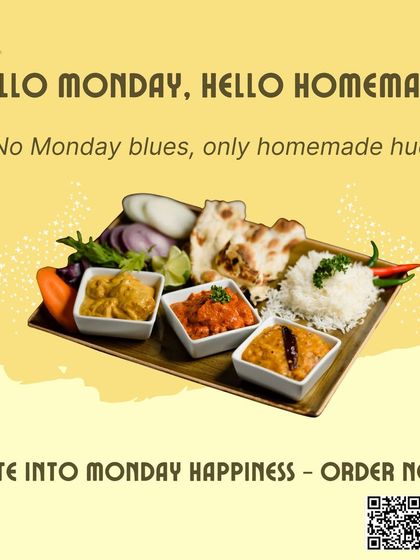 Hello Monday, Hello Homemade. No Monday blues, only homemade hues. Bite into Monday happiness with this colorful thali.