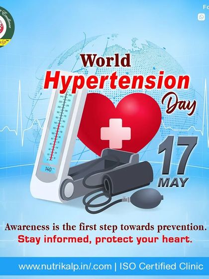 An awareness post for World Hypertension Day. We believe that knowledge is the first step towards prevention, and our diet plans are designed to help manage blood pressure and protect your heart.