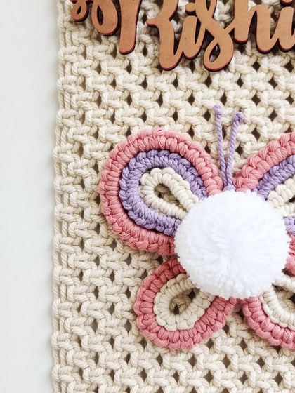 Shikha Agarwal - Custom Macrame & Crochet Home Decor Personalized Name Hangings photo 24