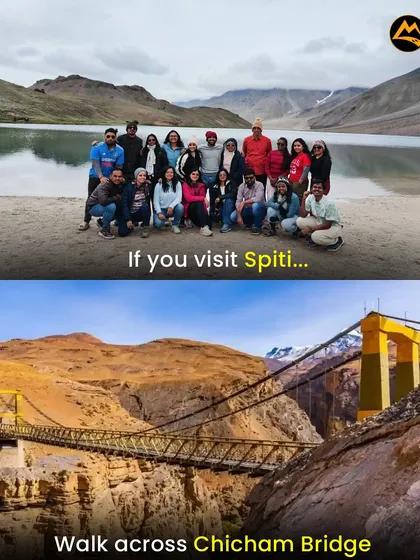 Spiti isn't just a place, it's a checklist of epic experiences. I build itineraries for your group that include must-dos like walking across the Chicham Bridge and camping by Chandratal lake.
