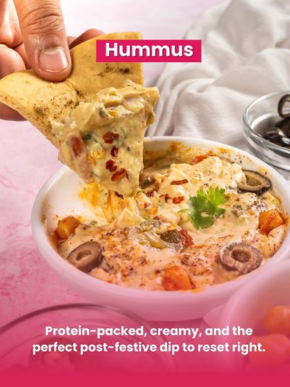 A classic hummus is protein-packed, creamy, and perfect for getting your gut back on track.