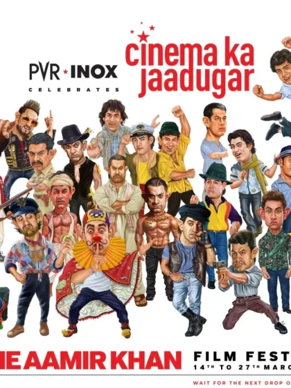 My caricature work was chosen for the official poster of The Aamir Khan Film Festival by PVR-INOX. It was a proud moment to see my art celebrating the legacy of such a great actor across the country.
