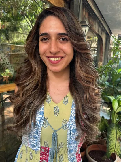 Espresso yourself with these rich brown hues. A beautiful non-bleach color combined with a layered cut to give the hair lots of body and movement.