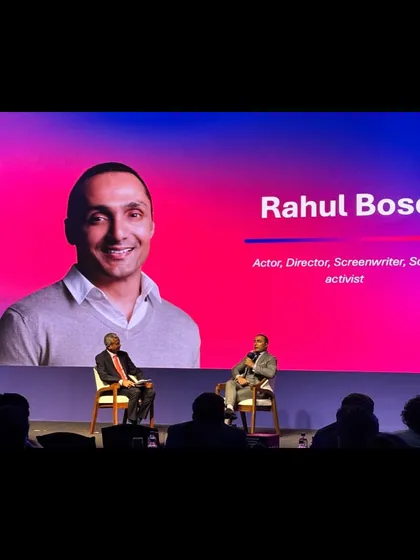 A fireside chat with Rahul Bose at 'The State of CX India 2025'. Our speaker management ensures these conversations are engaging and run smoothly.