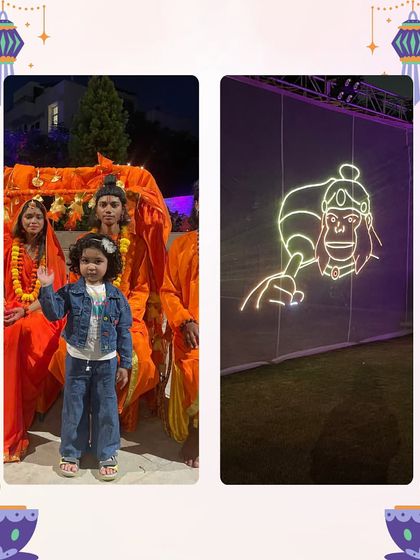 A few snapshots from Day 2 of our Ramayana Laser Show, featuring our little attendees and the incredible light displays.