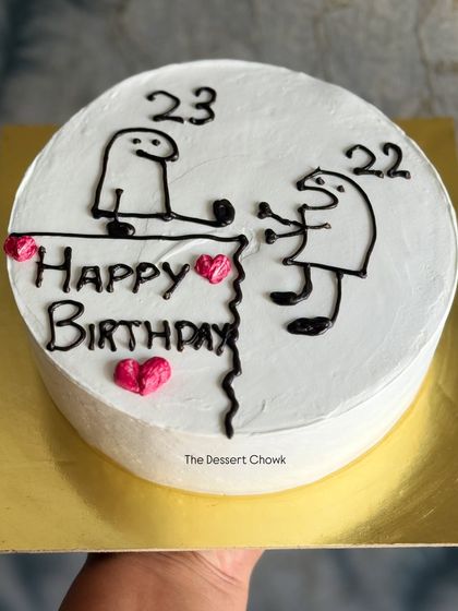 Another funny meme cake, perfect for a birthday between friends with a good sense of humor.
