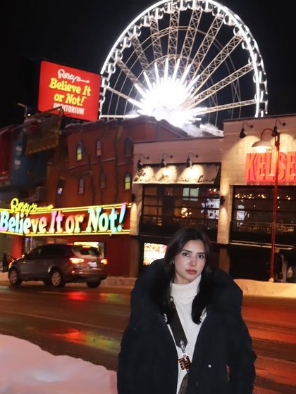 A wider shot that includes the famous "Ripley's Believe It or Not!" sign, adding more context to the tourist destination.