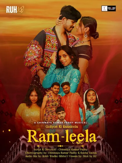 The full cast poster for our 'Ram-Leela' musical. This highlights the incredible teamwork and dedication that goes into creating a full-scale stage production for our annual showcase.