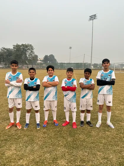 Our future stars lined up and ready for action. This group of young players represents the next generation of Frontier FC talent.