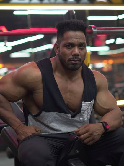 A moment of calm before the storm. The battle is won in the mind before it's won in the gym.