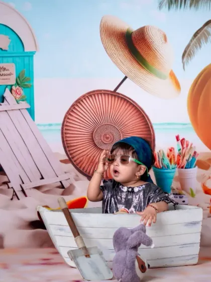 Slaying the beach vibes one wave at a time. This little one is too cool for school.