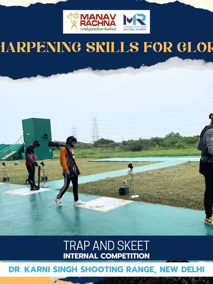 Sharpening skills for glory. Our shotgun shooters in action during an internal competition, a key event designed to build experience and confidence ahead of the national season.