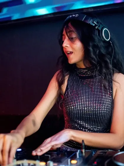 Another angle from my set at Makati, showing my concentration as I line up the next song. It's all about creating a continuous journey of sound.