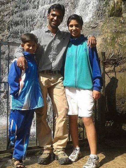 With two of my young students on an outdoor trip. We believe in building a strong, supportive community outside of regular training hours.