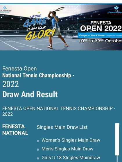 We believe in inspiring the next generation. Our academy organized a day out for our aspiring young players to watch the Fenesta Open National Tennis Championship, providing them with an enriching and motivational experience.
