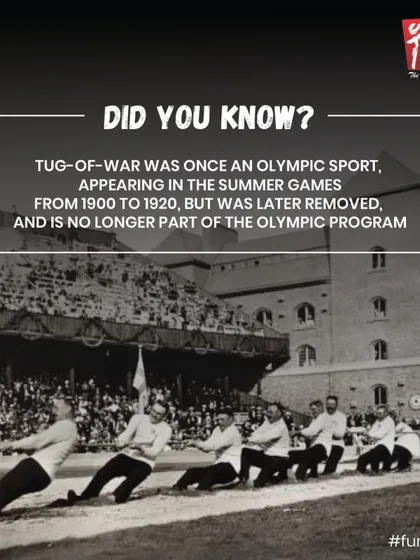 Did you know tug-of-war was once an Olympic sport? We love sharing interesting sports trivia like this. It's a fun way for us to connect with other sports lovers and celebrate the rich history of the games we play.