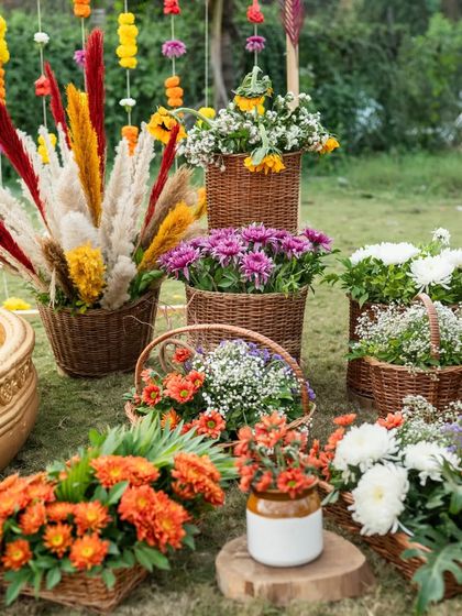 Vibrant Haldi & Mehendi Functions photo 67