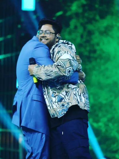 A hug from King bhai after a performance. The mutual respect in this scene is what keeps us going.