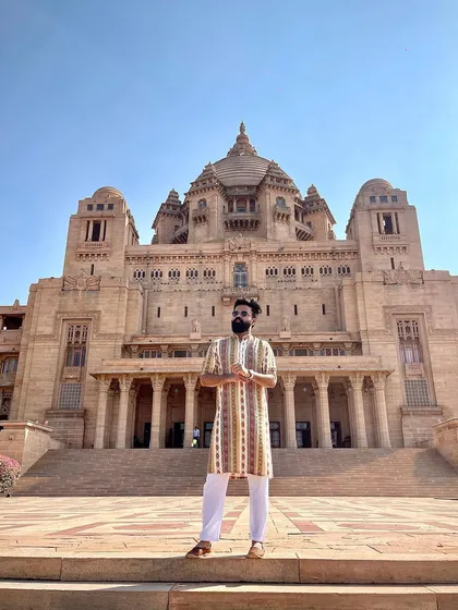 Living the grandeur life at the Umaid Bhawan Palace. All set for a Mehendi cocktail party at one of the most breathtaking venues in India.