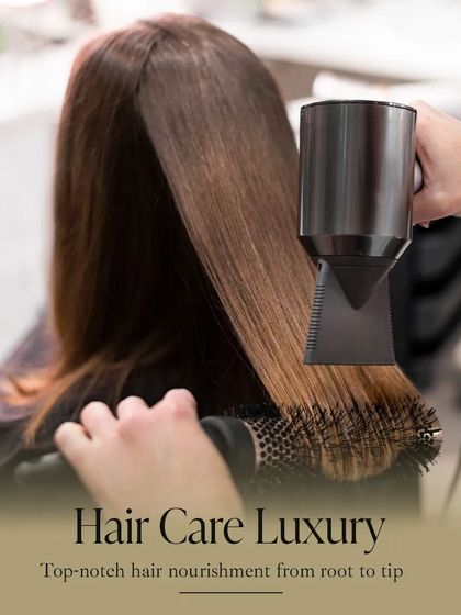 The essence of hair care luxury. We provide top-notch hair nourishment from root to tip, starting with a professional blow-dry to create a flawless foundation.