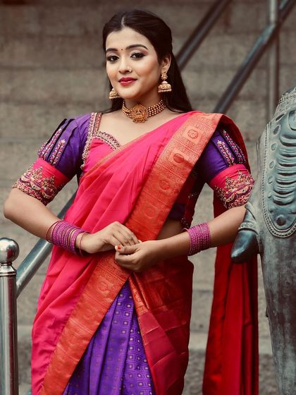 Designer Trends - Custom Bridal & Ethnic Couture Our Signature Half Sarees (Langa Voni) photo 16
