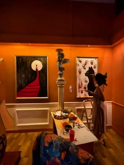 Art can be the key to unlocking a story. For this immersive mystery party, I became 'Sunflower,' the artist whose paintings held all the clues. Each piece was a part of the narrative, drawing guests into the mystery and making the event a living, breathing story.