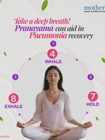 Did you know that deep breathing exercises like Pranayama can aid in pneumonia recovery? This practice helps expand lung capacity, improve oxygen intake, and strengthen the respiratory system, supporting a faster and smoother healing process.