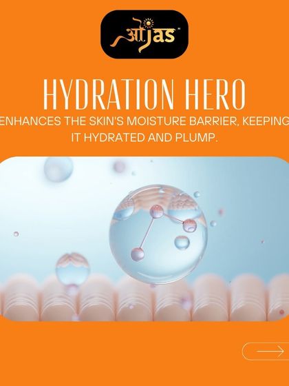 Vitamin C is a hydration hero. It enhances the skin's moisture barrier, helping to keep it hydrated, plump, and healthy.