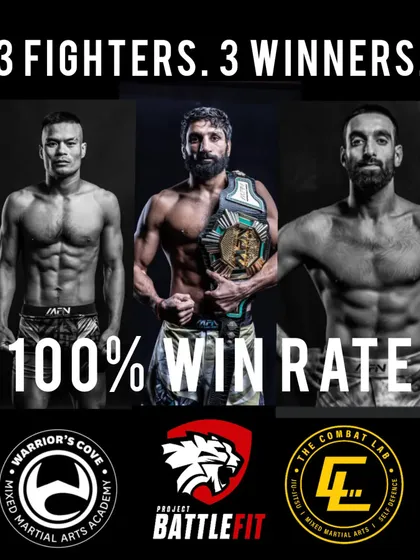 Three fighters, three winners, 100% win rate. This is what happens when an Indian fight camp, Indian coaches, and Indian strength and nutrition coaches come together with a singular focus on performance.