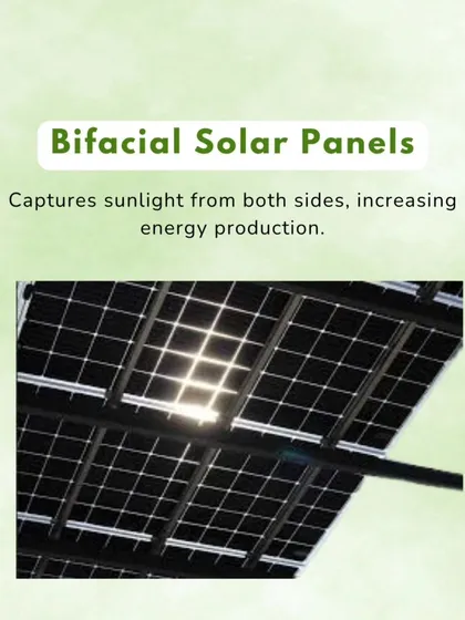 Bifacial panels are a great example of advanced solar tech. They capture reflected sunlight from the surface below, significantly increasing energy production.