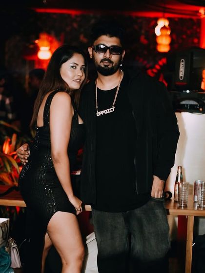 Posing with a friend by the console. The support means everything.