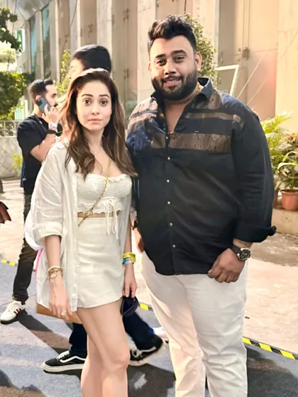 Another picture with the talented actress Nushrratt Bharuccha.