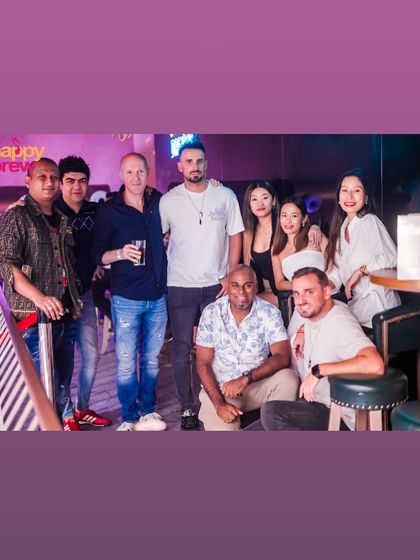 Another group shot with me and the regulars who make the party great.