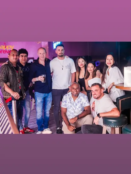 Another group shot with me and the regulars who make the party great.